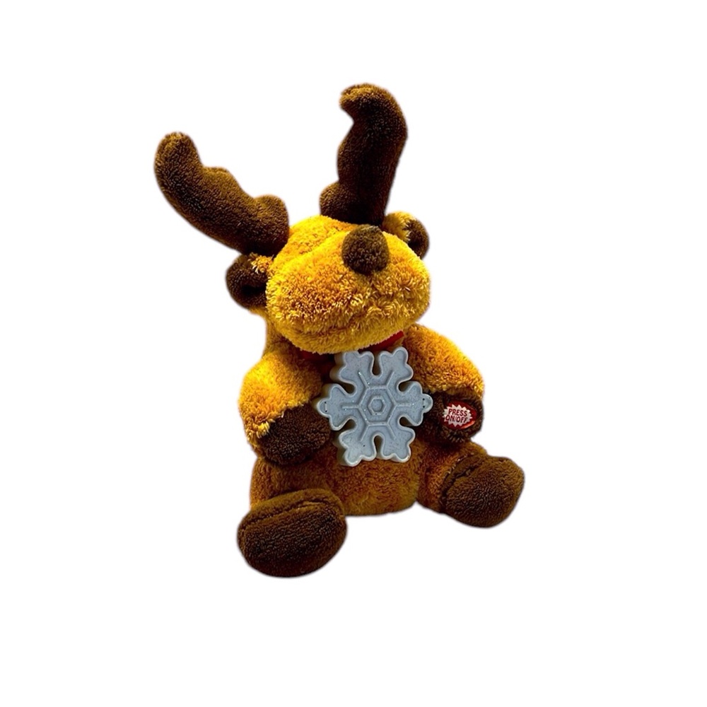 Dan Dee Christmas Moose Plays Jesus Loves Me. Pre owned Batteries not included